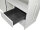 Gebrauchter Standcontainer / Apothekerschrank mit Aufsatz Koenig & Neurath Weiss, Tiefe 80cm, 2 Schubladen und Utensilien Fach