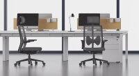 Neuer Bürodrehstuhl GOODTONE Modell BUTTERFLY-Gray Lichtgrau Fuß-Kreuz, Hohe Rückenlehne mit Kopfstütze, Lichtgrau Neuware 5 Jahre Garantie!