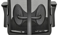Neuer Bürodrehstuhl GOODTONE Modell BUTTERFLY-Black Schwarze Fuß-Kreuz, Hohe Rückenlehne mit Kopfstütze, Schwarz Neuware 5 Jahre Garantie!
