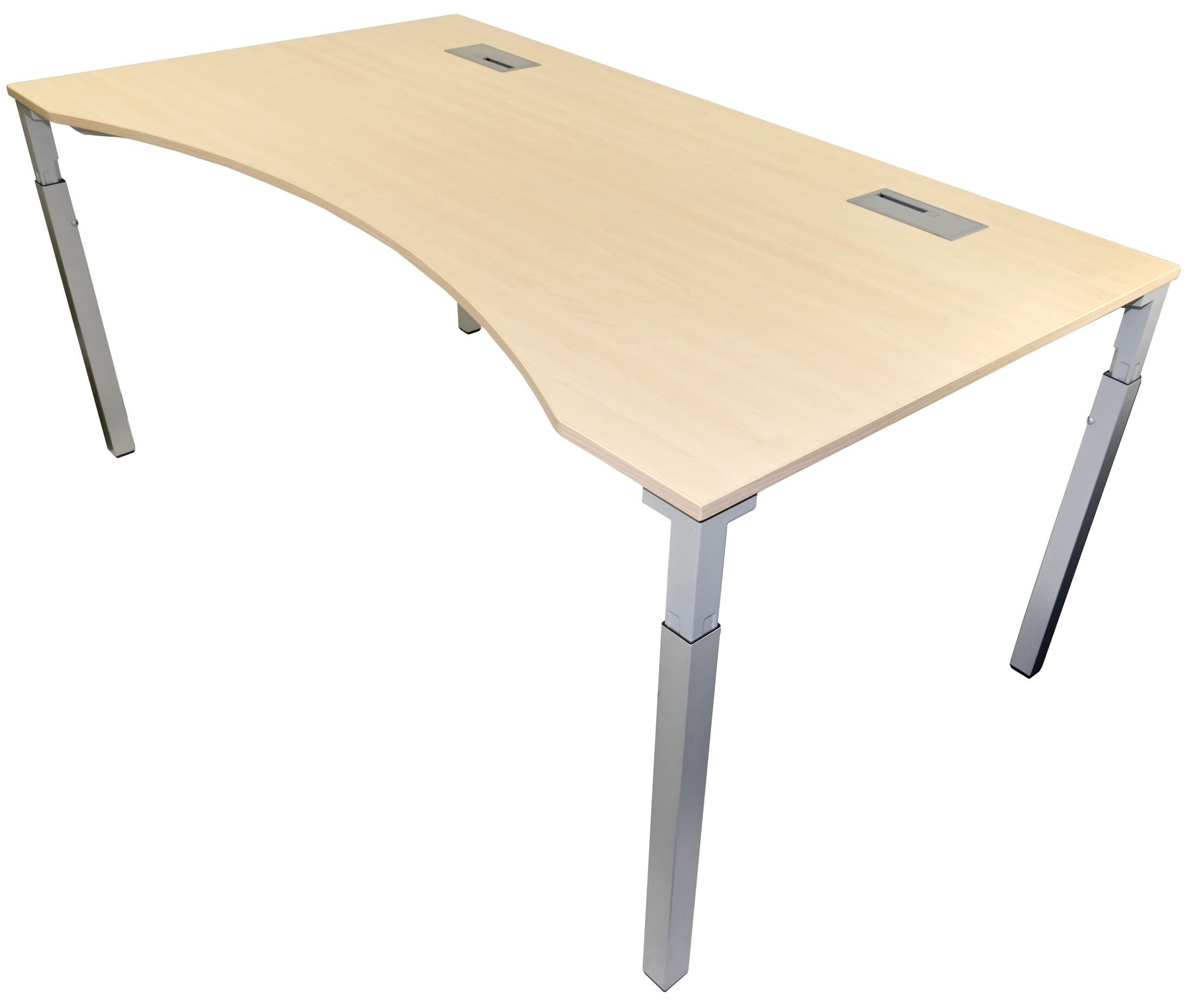 Gebrauchter Schreibtisch / Bürotisch STEELCASE Modell KALIDRO Halbcoc ...