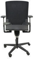 Gebrauchter Bürostuhl WILKHAHN Modell ON 174 Black 3D Triminsion, Mittel Lehne höhenverstellbar, Polsterung Schwarz