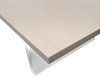 Neuer Konferenztisch HEINZE rechteckige Platte B280 T120 H73 cm Dekor nach Wahl, MDF Tischgestell Weiß oder Anthrazit