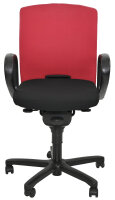 Gebrauchter Bürostuhl HAWORTH Modell Comforto D52 Rot-Schwarz